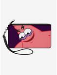 SpongeBob SquarePants Savage Patrick Pose Purple Zip Clutch Canvas Wallet, , hi-res