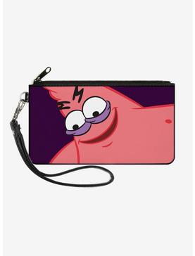 SpongeBob SquarePants Savage Patrick Pose Purple Zip Clutch Canvas Wallet, , hi-res