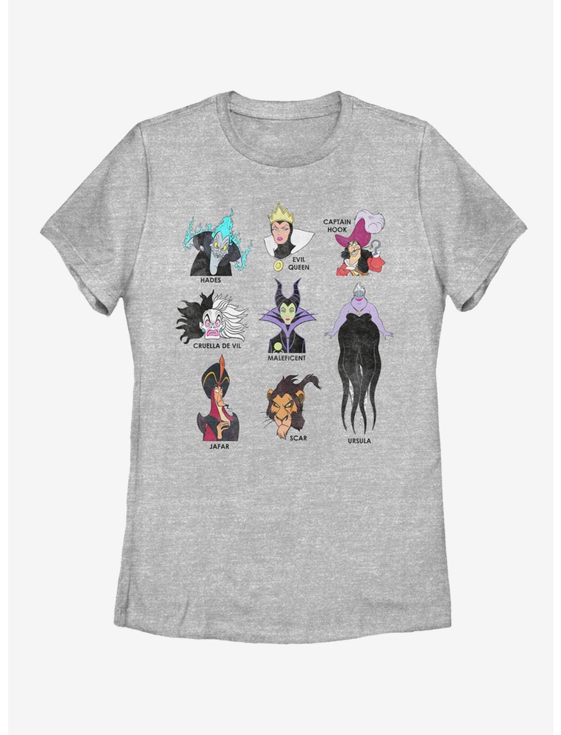 Disney Villains Meet Your Doom Womens T-Shirt, ATH HTR, hi-res