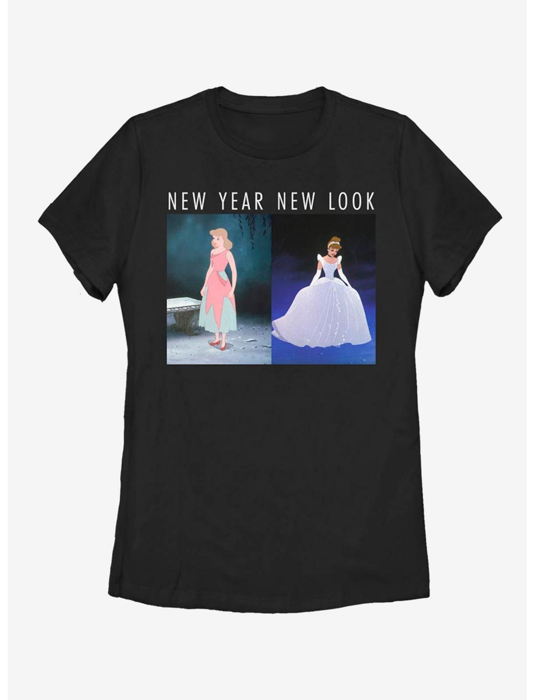 Disney Cinderella New Year Look Womens T-Shirt, BLACK, hi-res