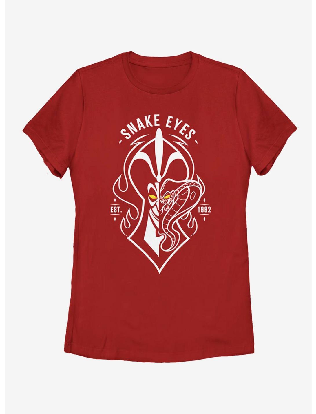 Disney Aladdin Snake Eyes Womens T-Shirt, RED, hi-res