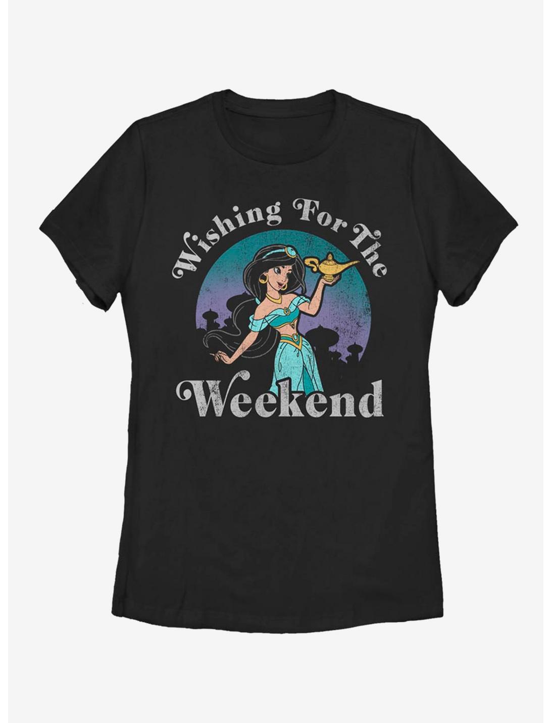 Disney Aladdin Weekend Wish Womens T-Shirt, BLACK, hi-res