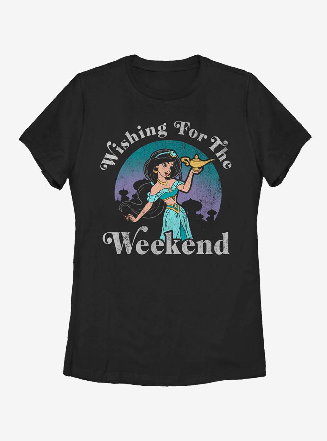 Disney Aladdin Weekend Wish Womens T-Shirt, BLACK, hi-res