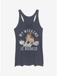 Disney Beauty And The Beast Booked Womens Tank Top, NAVY HTR, hi-res
