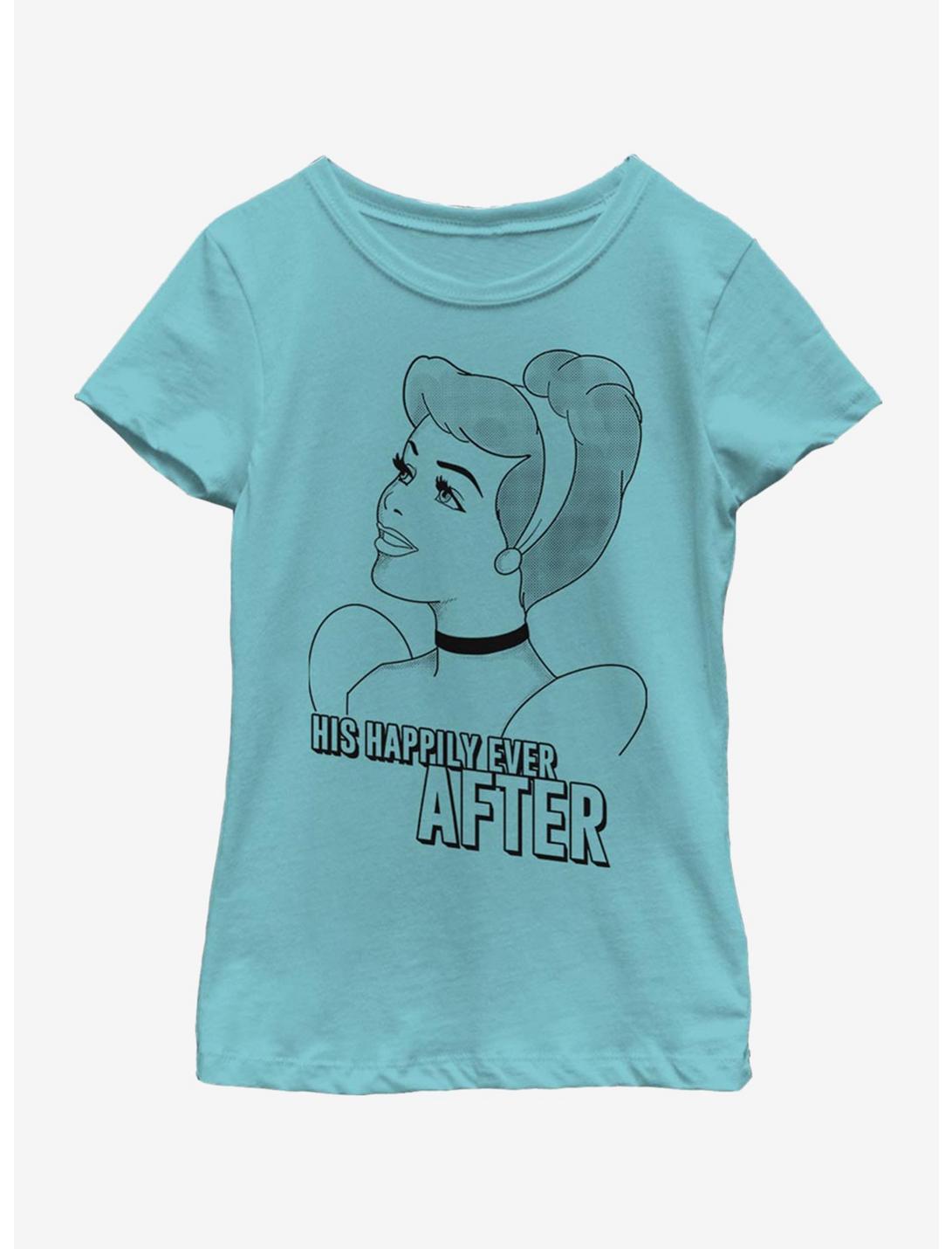 Disney Cinderella Romantic Cindy Youth Girls T-Shirt, TAHI BLUE, hi-res