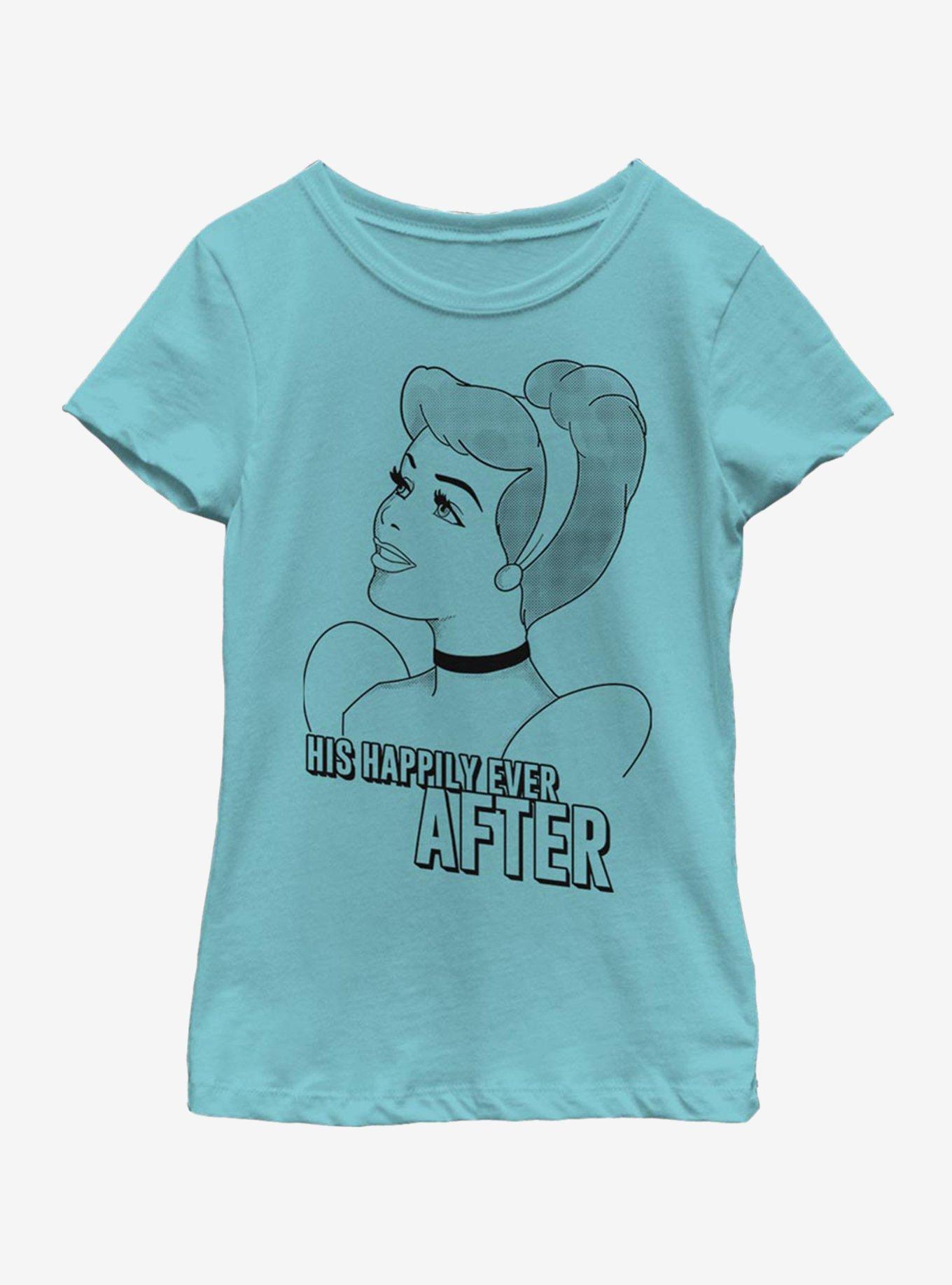 Disney Cinderella Romantic Cindy Youth Girls T-Shirt, , hi-res