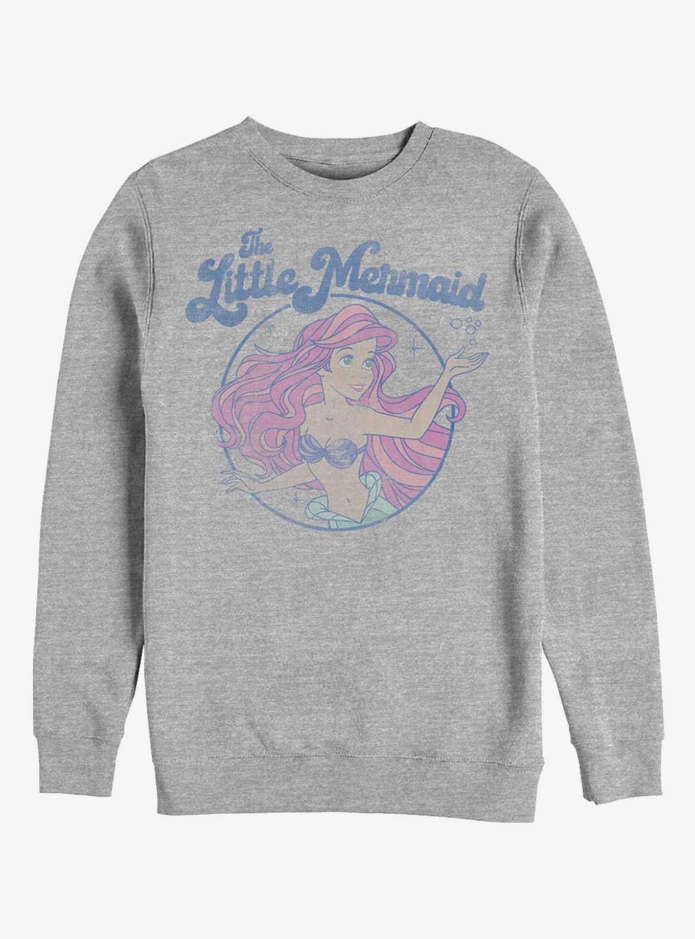 Disney The Little Mermaid Faded Ariel Art Sweatshirt, , hi-res