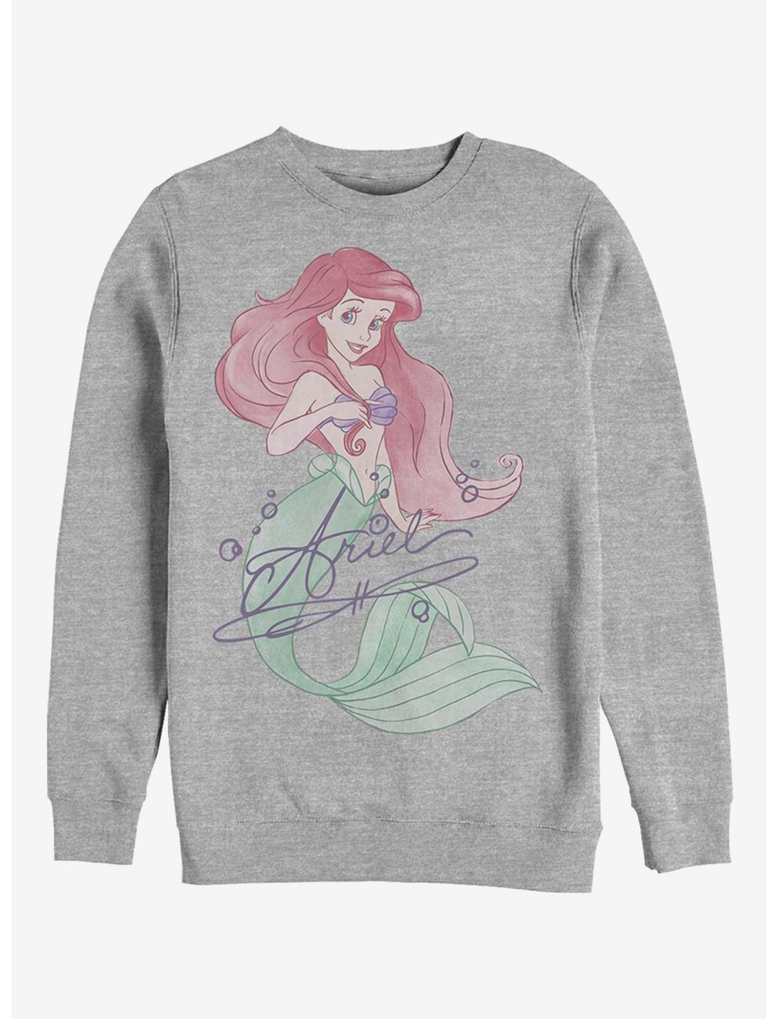 Disney The Little Mermaid Signed Ariel Sweatshirt, ATH HTR, hi-res