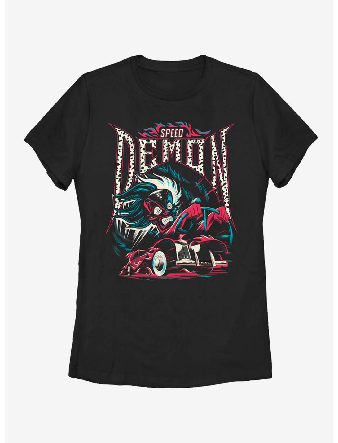 Disney 101 Dalmatians Cruella Speed Demon Womens T-Shirt, BLACK, hi-res
