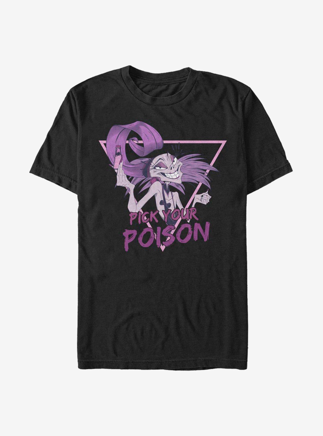 Disney The Emperor's New Groove Pick Your Poison T-Shirt - BLACK | BoxLunch
