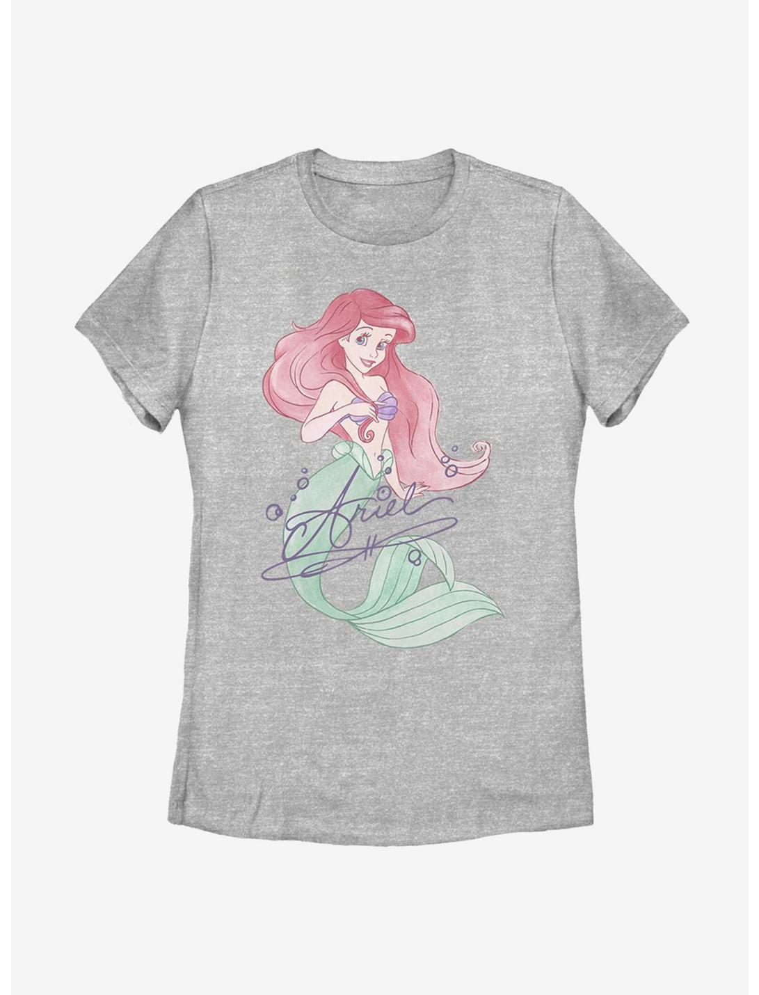 Disney The Little Mermaid Signed Ariel Womens T-Shirt, ATH HTR, hi-res
