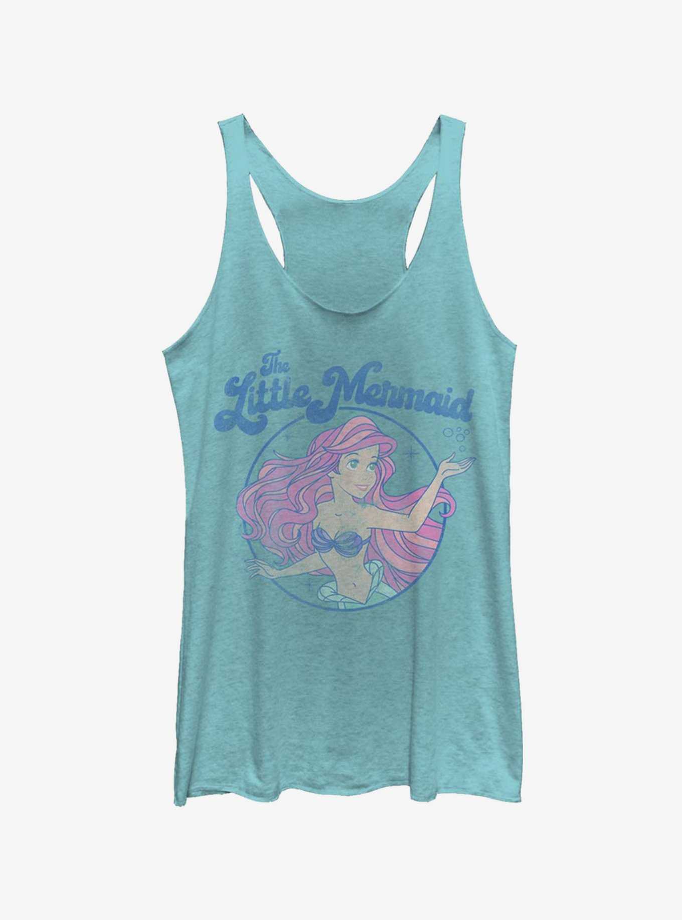 Disney The Little Mermaid Faded Ariel Art Womens Tank Top, , hi-res