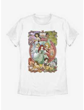 Disney Princesses Backgrounds Womens T-Shirt, , hi-res