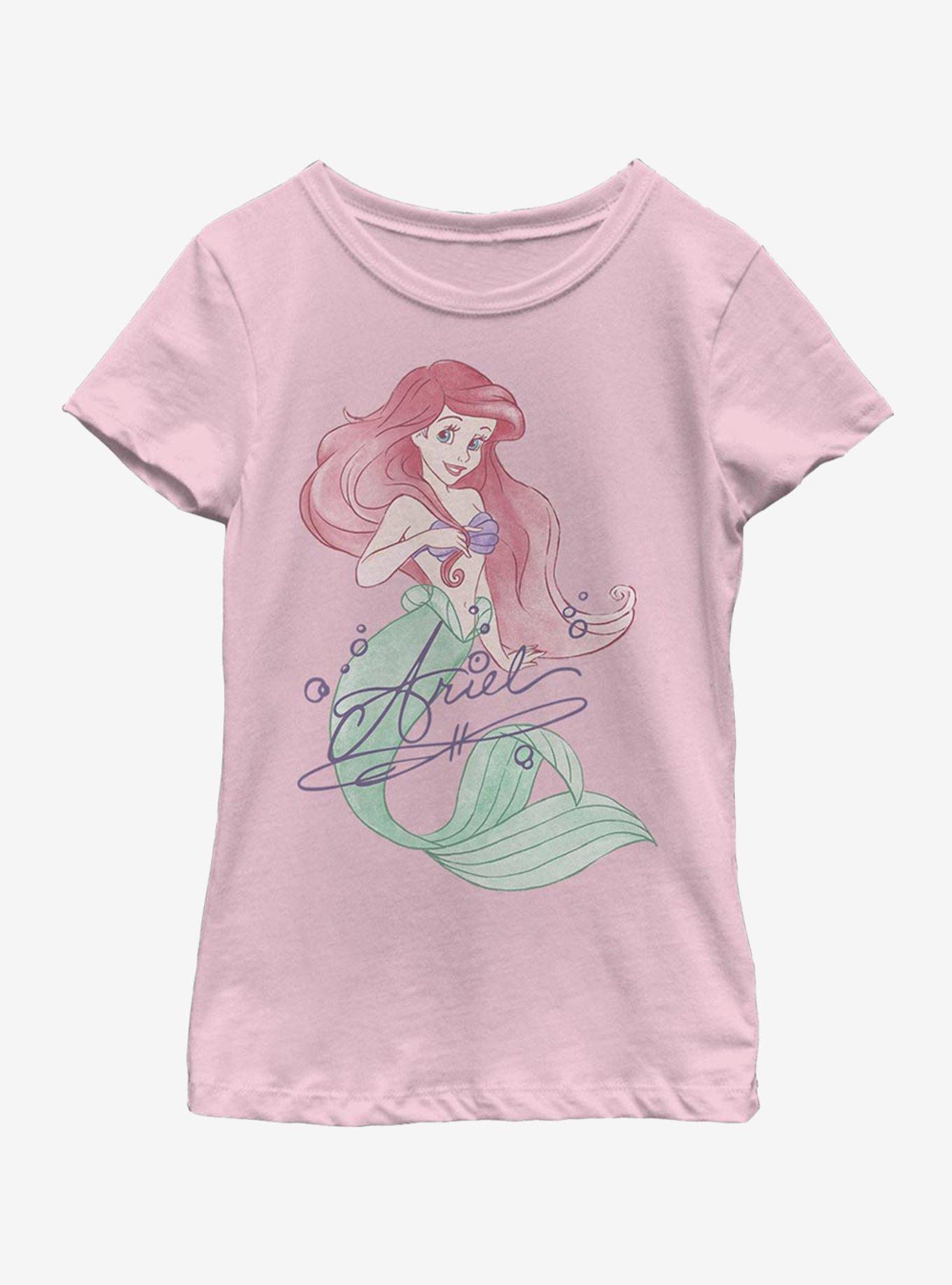 Disney The Little Mermaid Signed Ariel Youth Girls T-Shirt, , hi-res