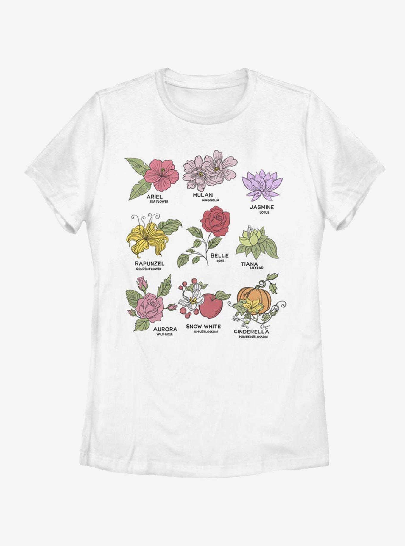Disney Princesses Royal Flora Womens T-Shirt, WHITE, hi-res