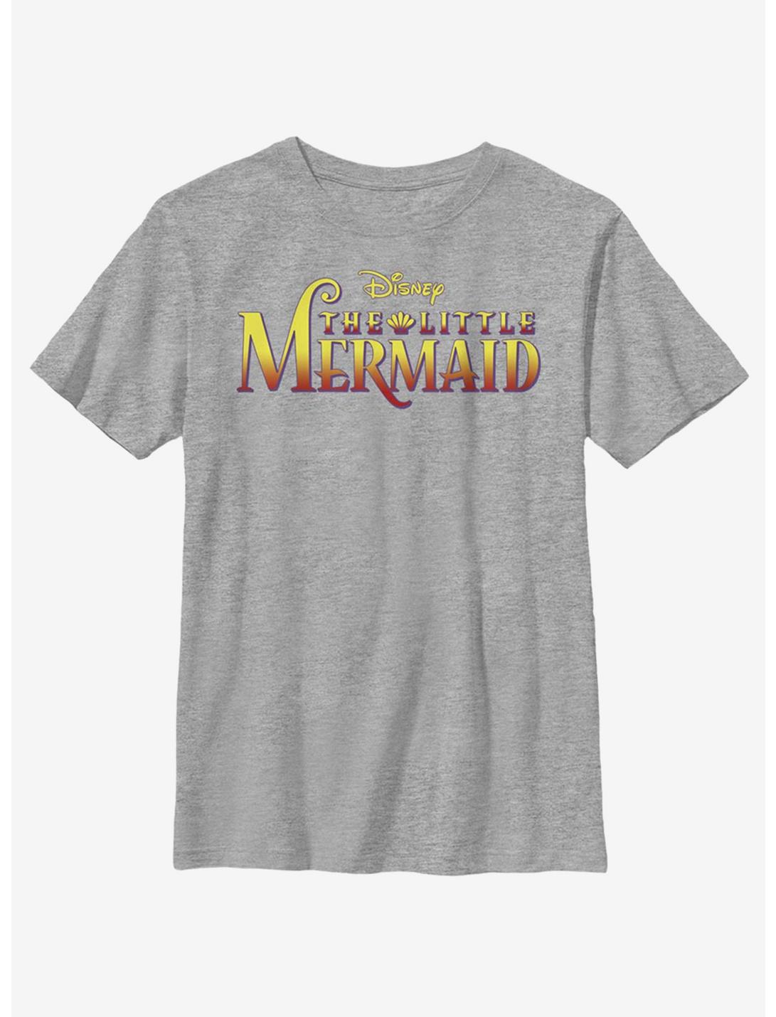 Disney The Little Mermaid Logo Youth T-Shirt, ATH HTR, hi-res