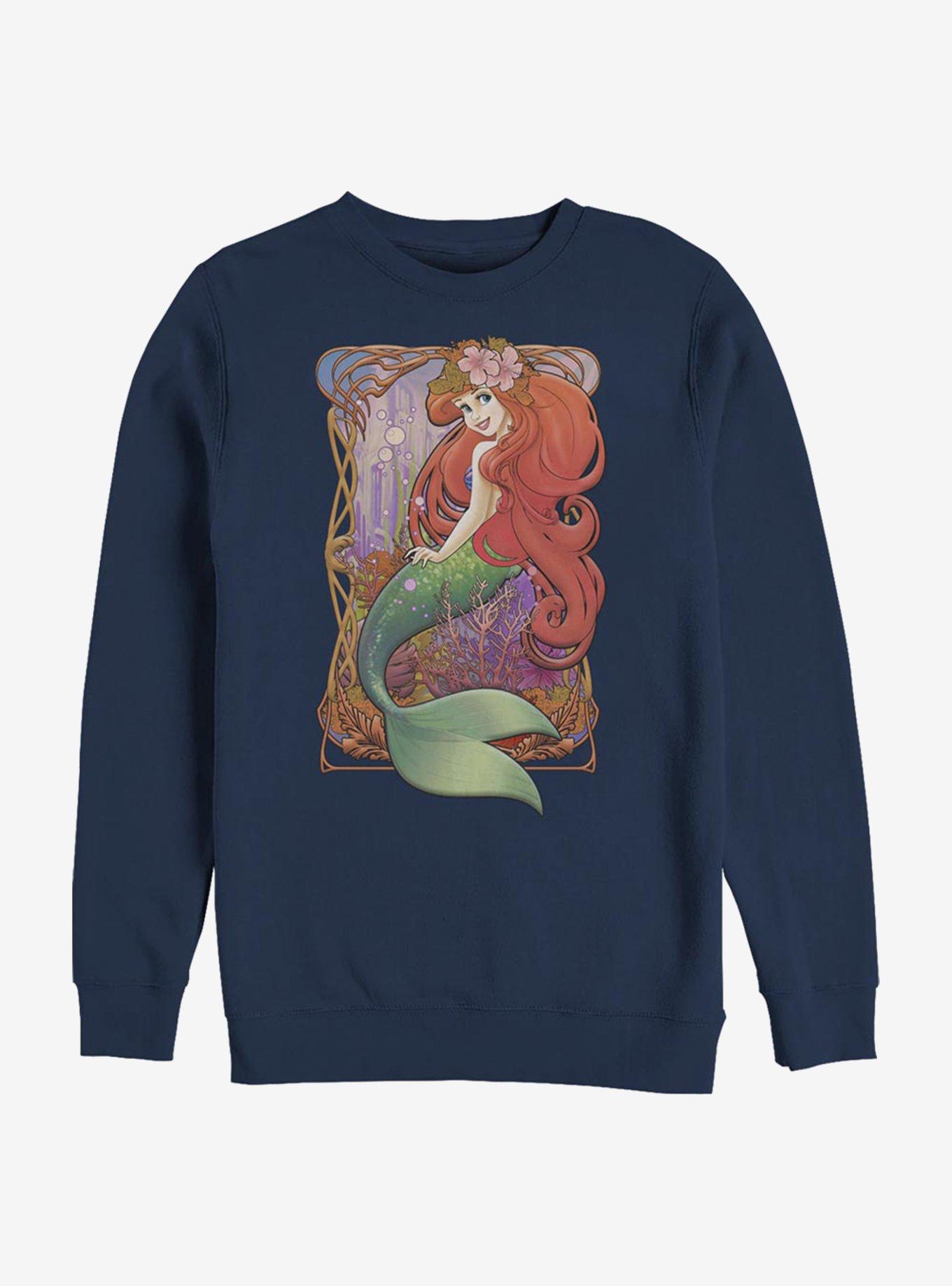 Disney The Little Mermaid Art Nouveau Ariel Sweatshirt, , hi-res