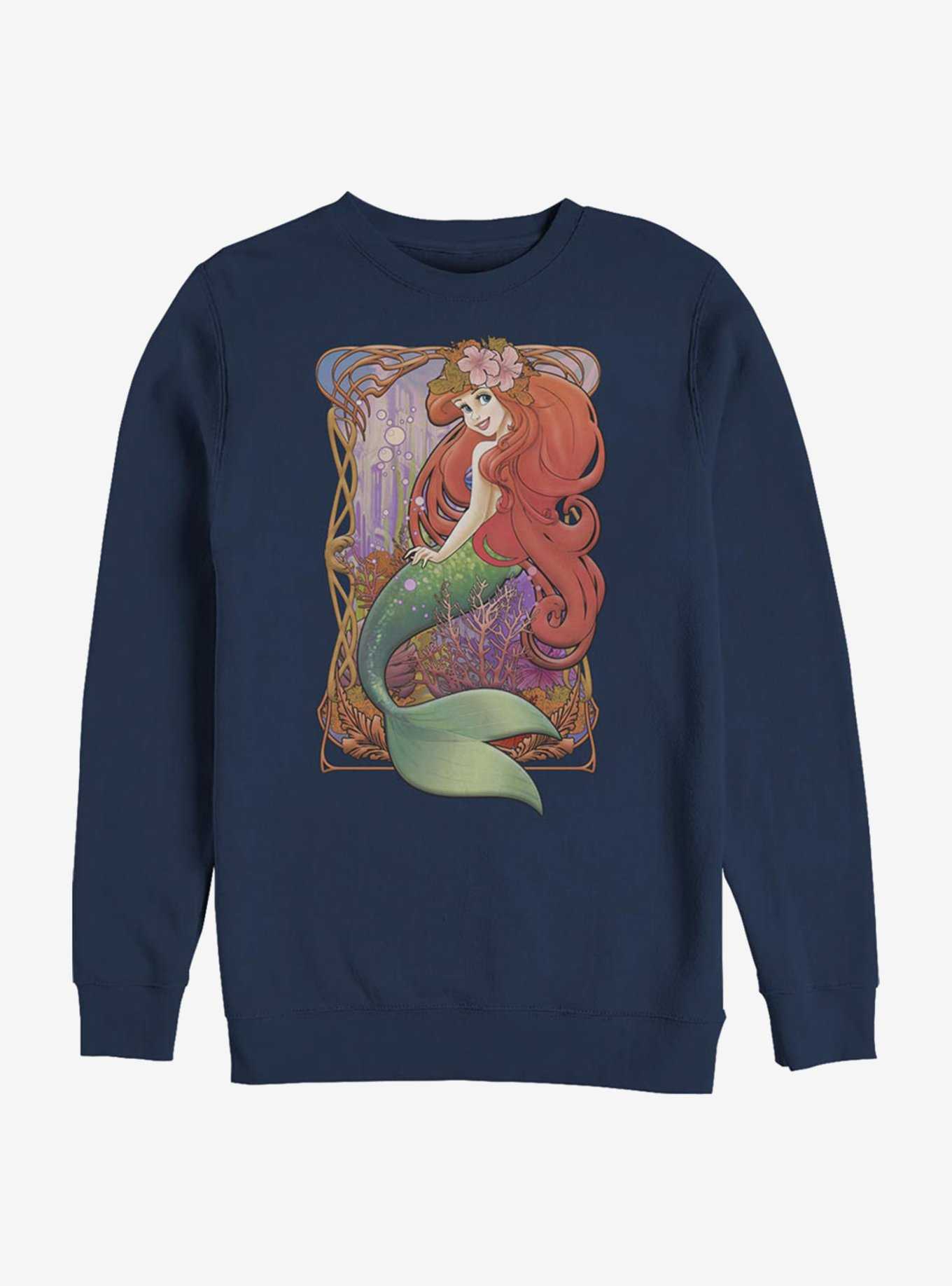 Juniors' Plus Disney The Little Mermaid Ariel Seashell Wreath Tee