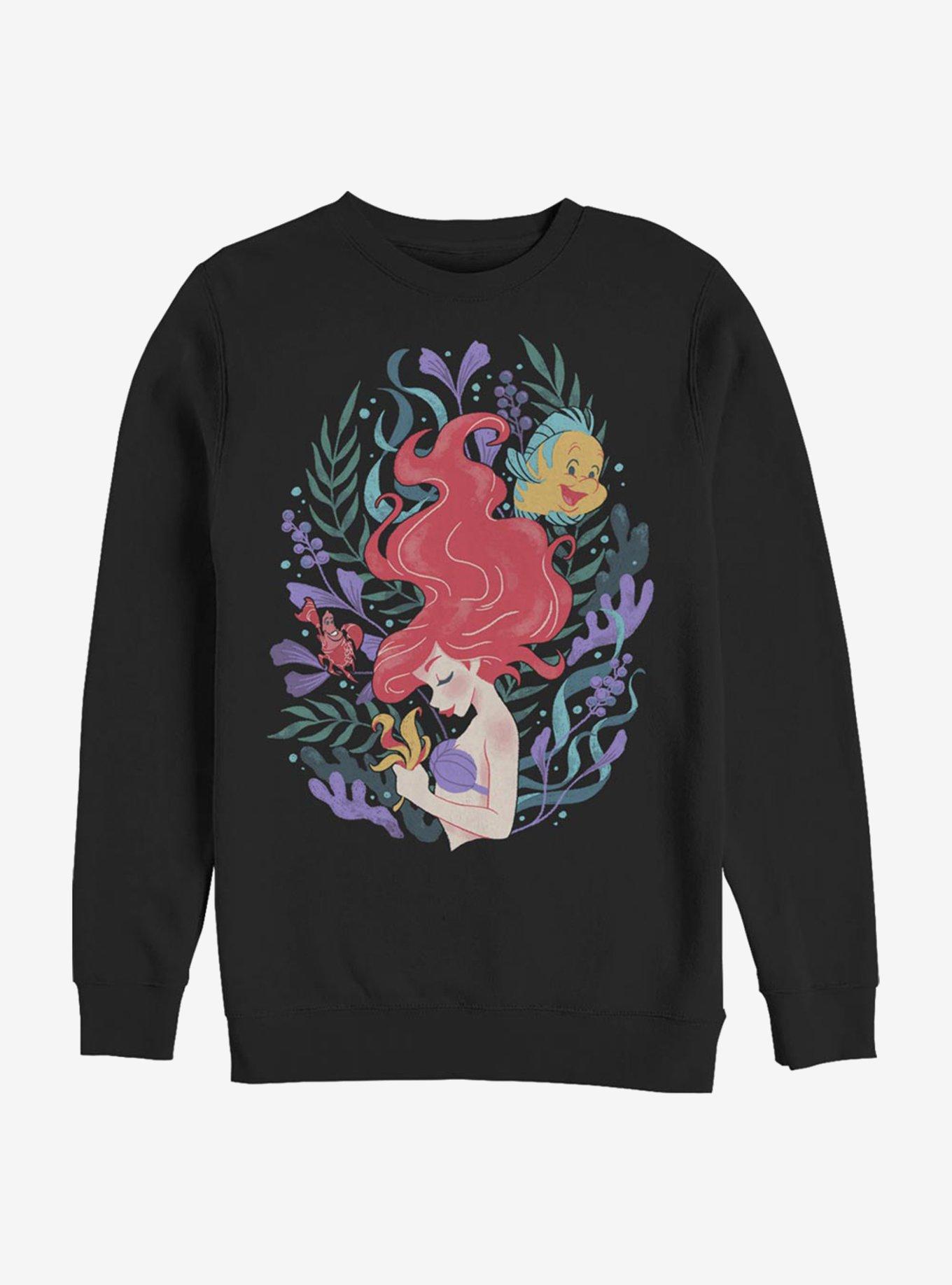 Disney The Little Mermaid Ariel Illustration Sweatshirt, , hi-res