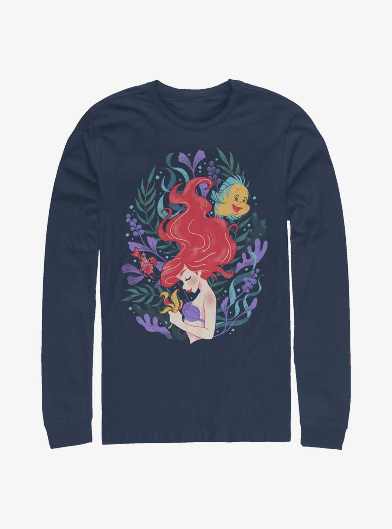 Disney The Little Mermaid Ariel Illustration Long-Sleeve T-Shirt, , hi-res