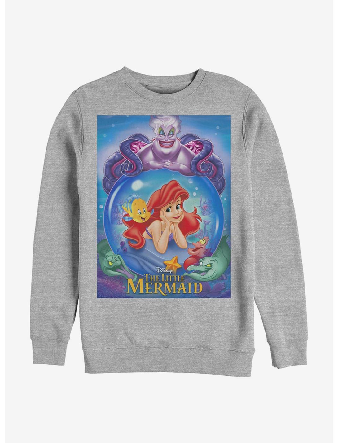 Disney The Little Mermaid Ariel And Ursula Sweatshirt, ATH HTR, hi-res