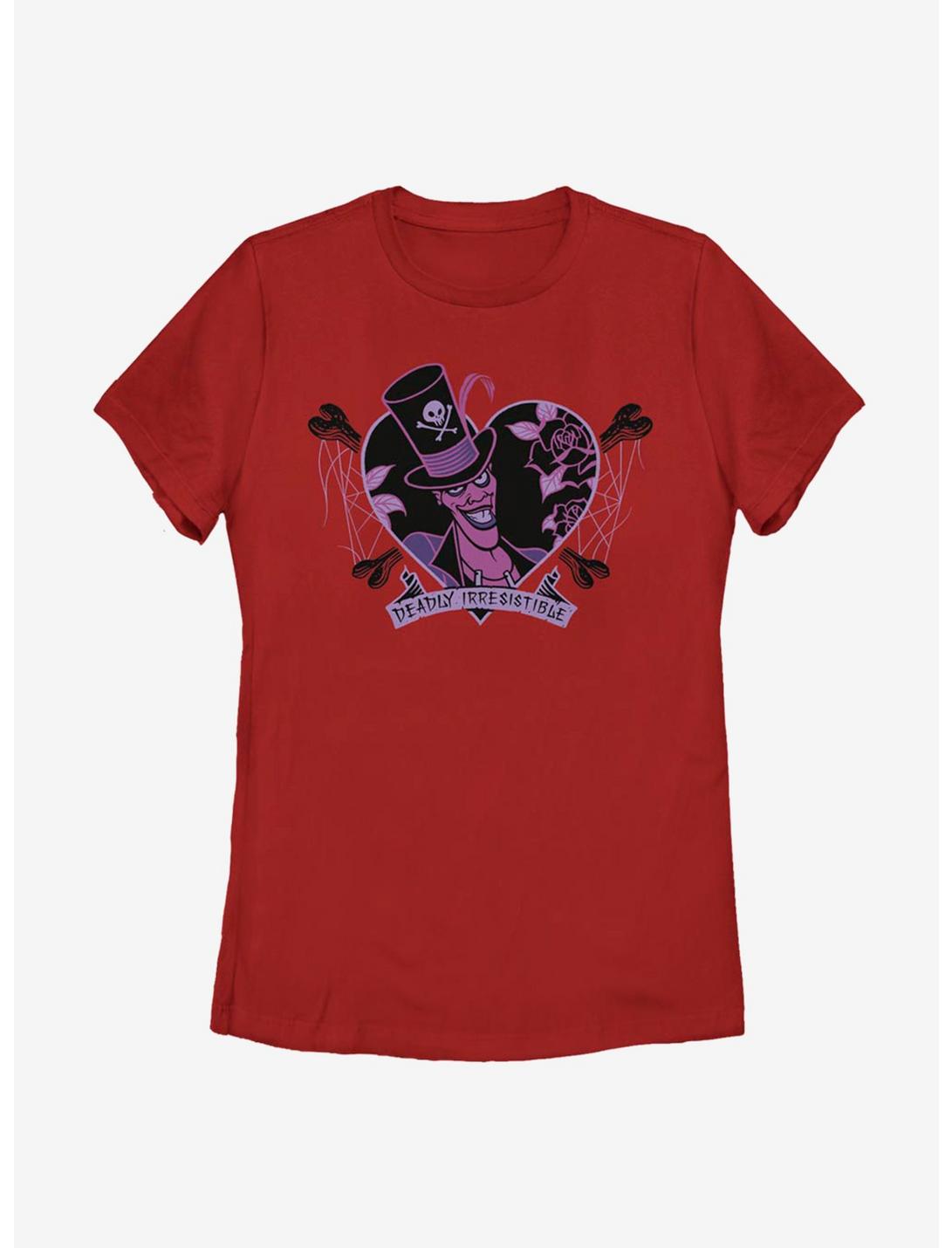 Disney The Princess And The Frog Facilier Deadly Irresistible Womens T-Shirt, RED, hi-res
