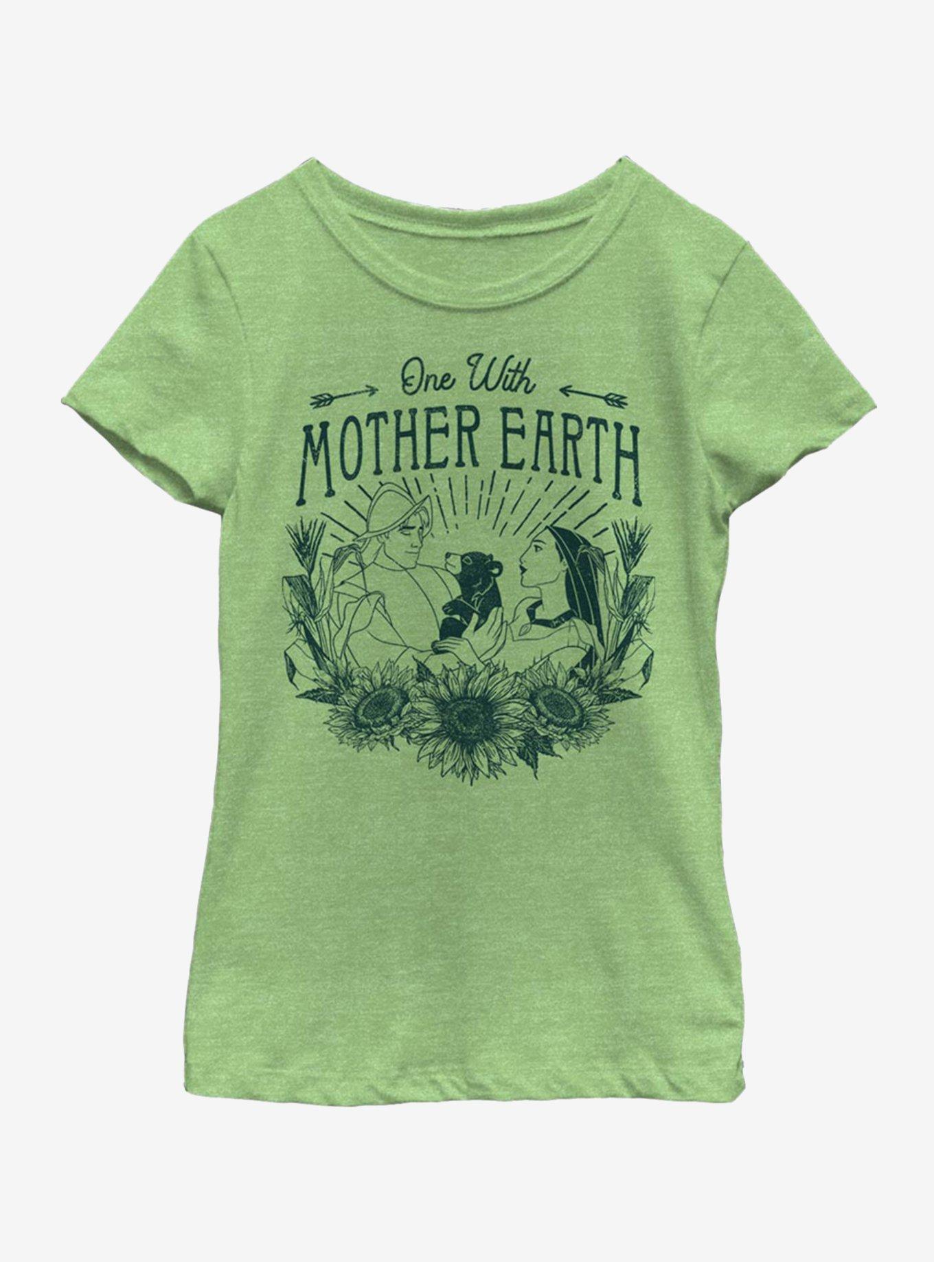 Disney Pocahontas One With Earth Youth Girls T-Shirt, , hi-res