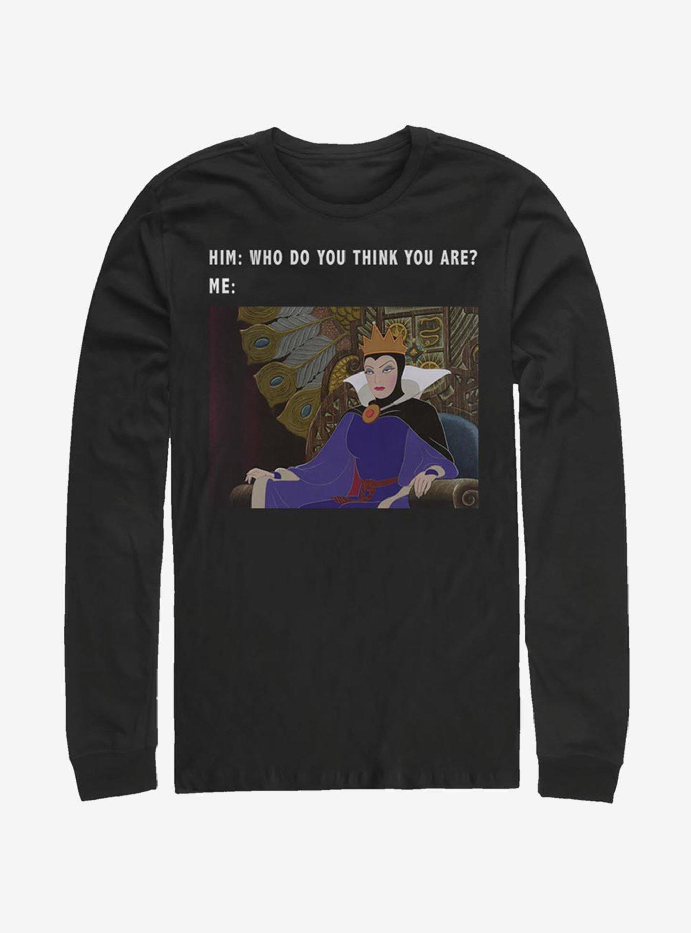 Disney Sleeping Beauty Evil Queen Meme Long-Sleeve T-Shirt, , hi-res