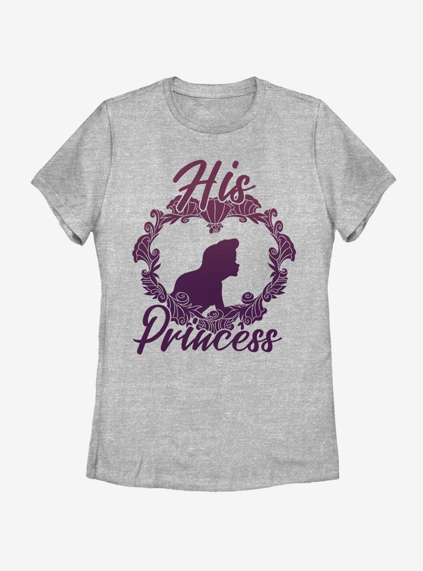 Disney The Little Mermaid His Princess Womens T-Shirt, ATH HTR, hi-res