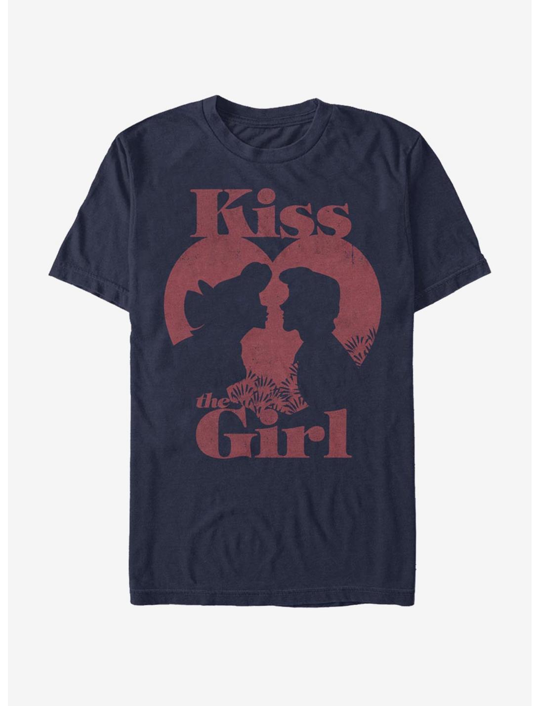 Disney The Little Mermaid Kiss The Girl T-Shirt, NAVY, hi-res