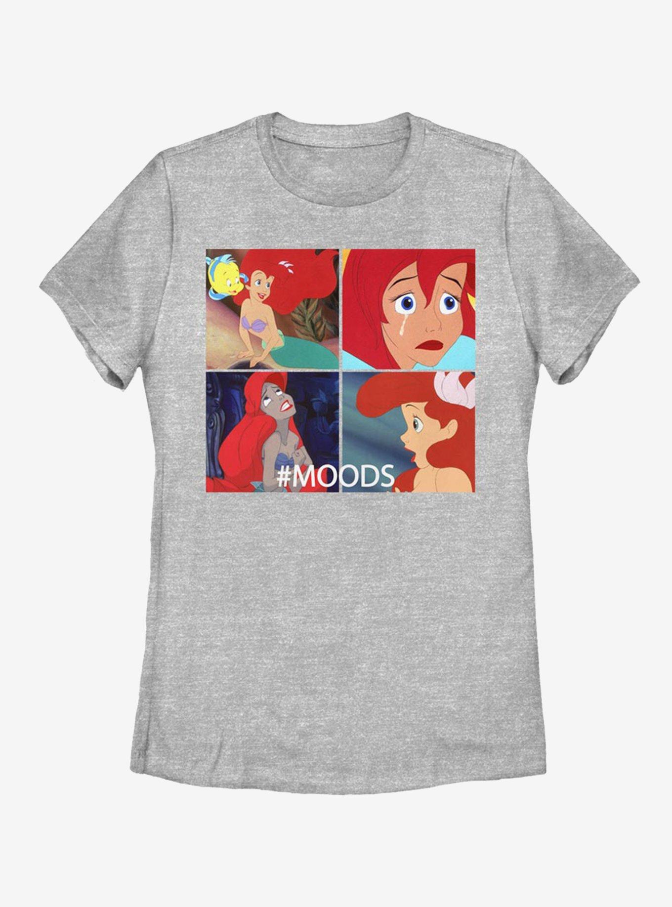 Disney The Little Mermaid Ariel Moods Womens T Shirt