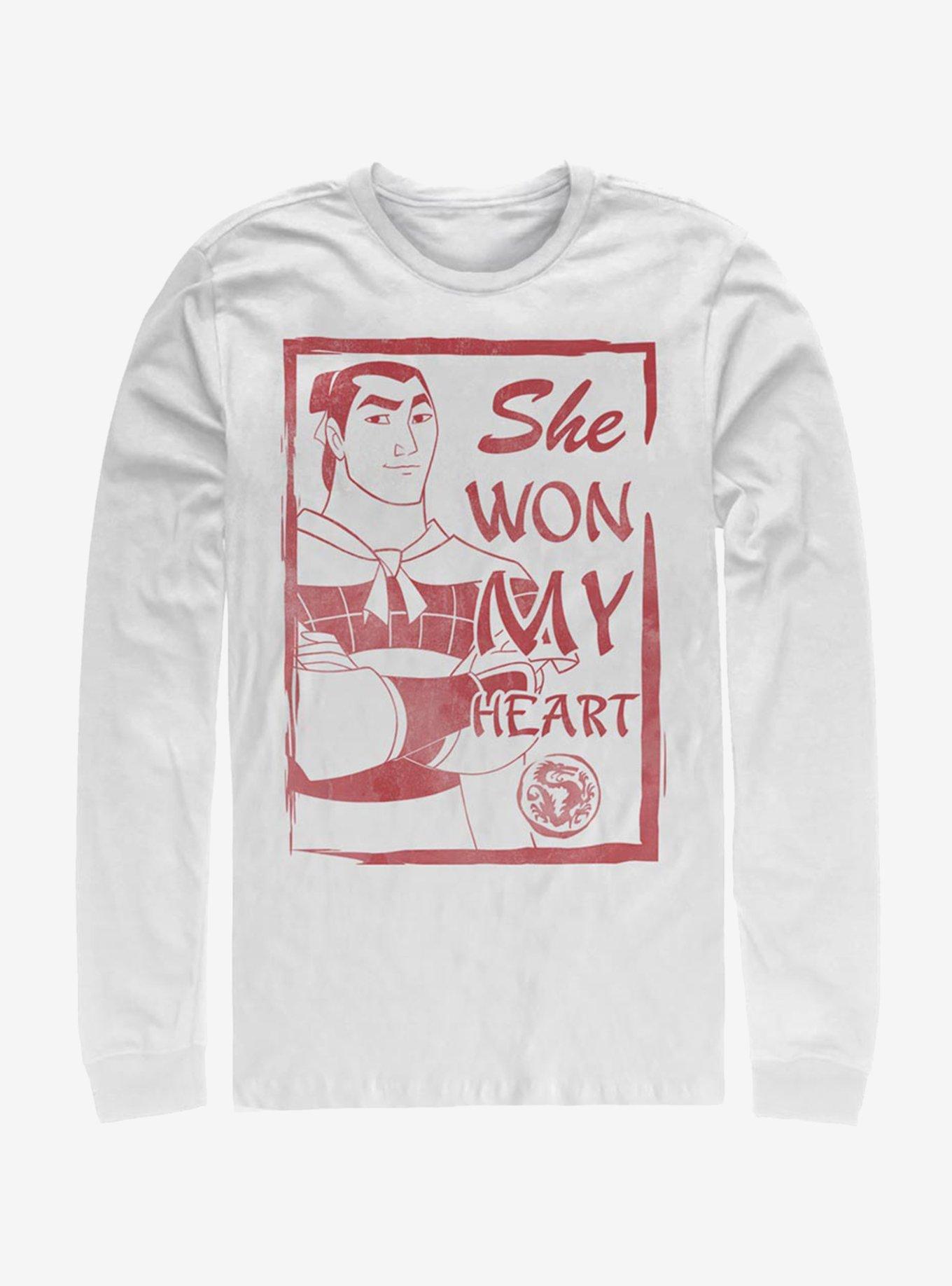Disney Mulan Shang She Won My Heart Long-Sleeve T-Shirt, , hi-res