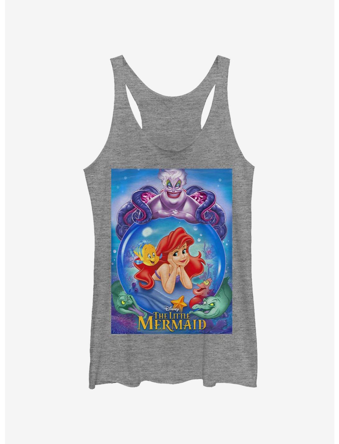 Disney The Little Mermaid Ariel And Ursula Womens Tank Top, GRAY HTR, hi-res