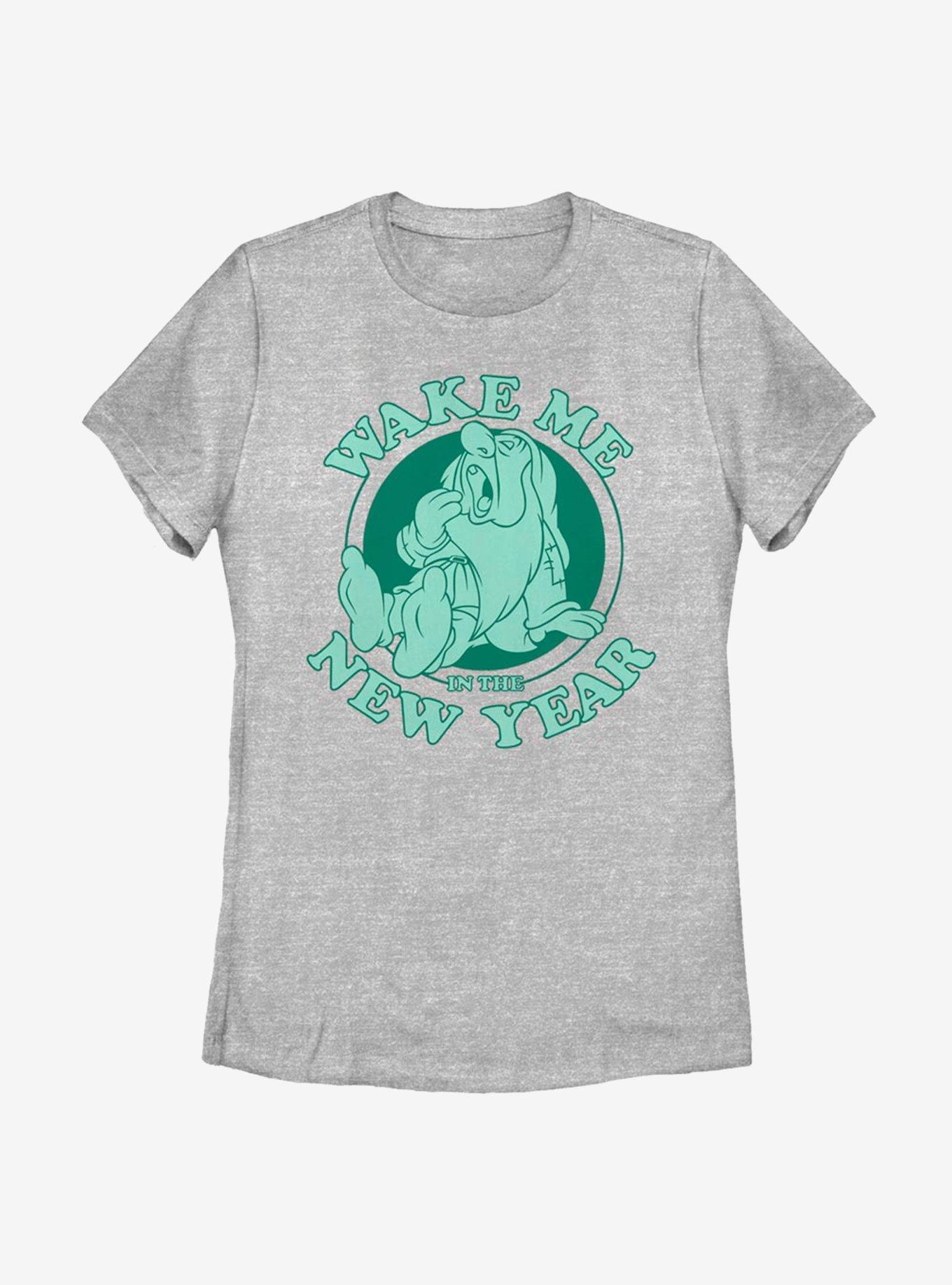 Disney Snow White And The Seven Dwarfs Sleepy New Year Womens T-Shirt, , hi-res