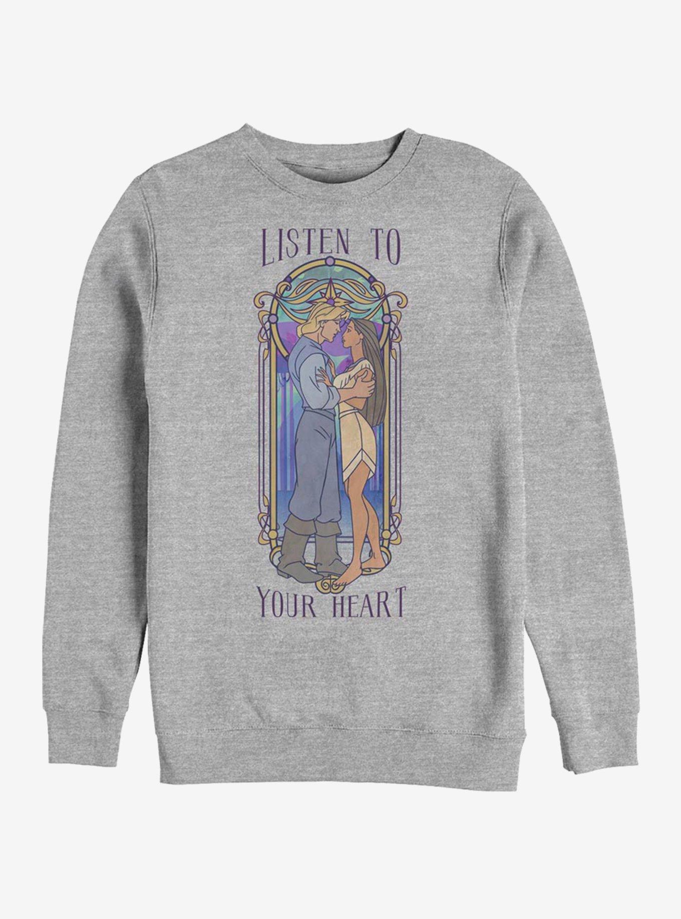 Disney Pocahontas Listen To Your Heart Sweatshirt, , hi-res