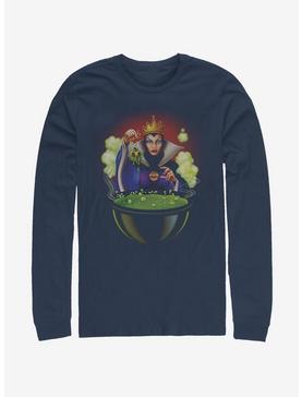 Disney Snow White And The Seven Dwarfs Evil Queen One Bite Long-Sleeve T-Shirt, NAVY, hi-res