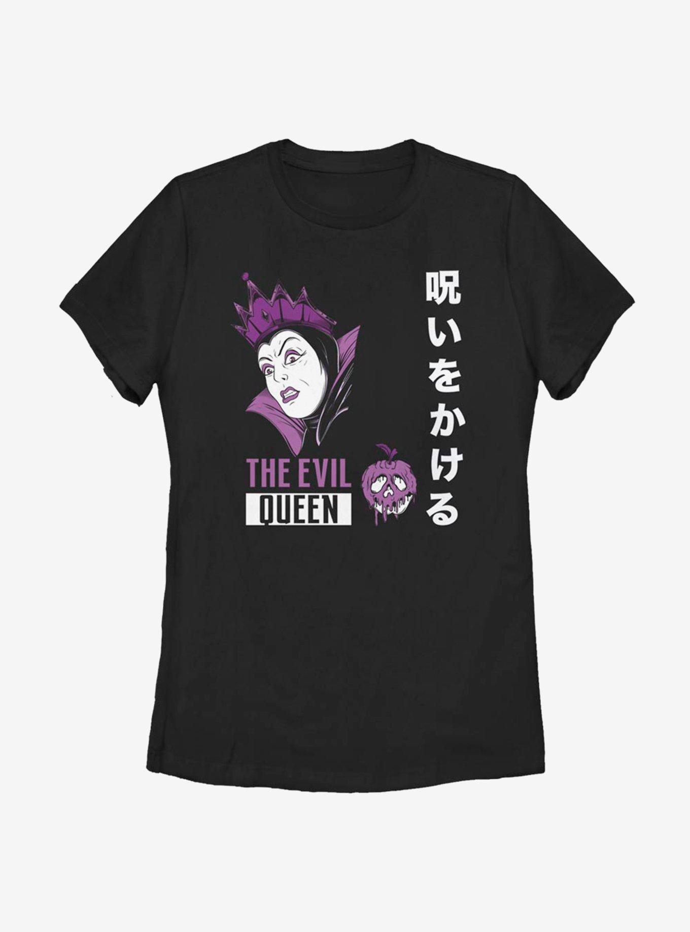 Disney Snow White Evil Queen Japanese Text Womens T-Shirt, , hi-res