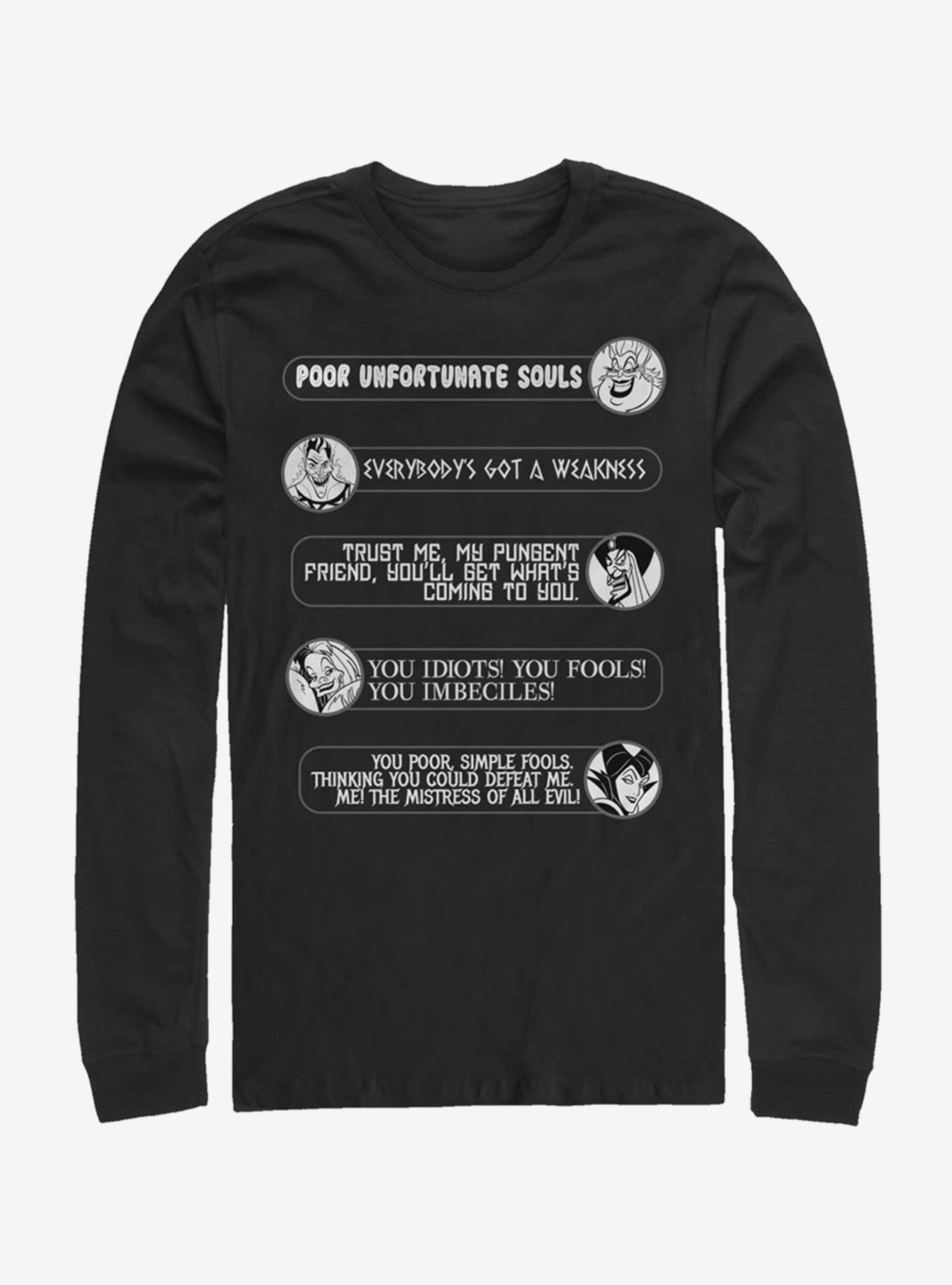 Disney Villains Classic Quotes Long-Sleeve T-Shirt, , hi-res