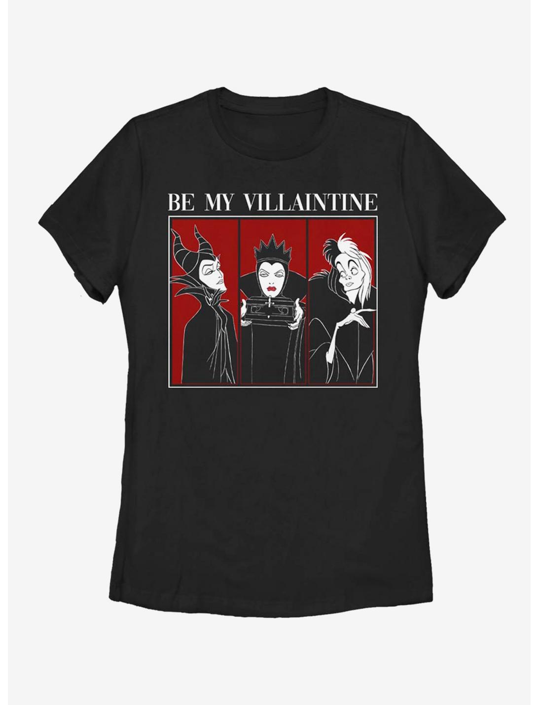 Disney Villains Be Mine Womens T-Shirt, BLACK, hi-res