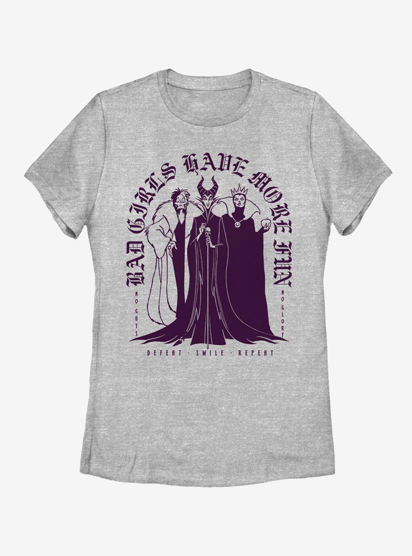 Disney Villains Bad Girls Arch Womens T-Shirt, ATH HTR, hi-res