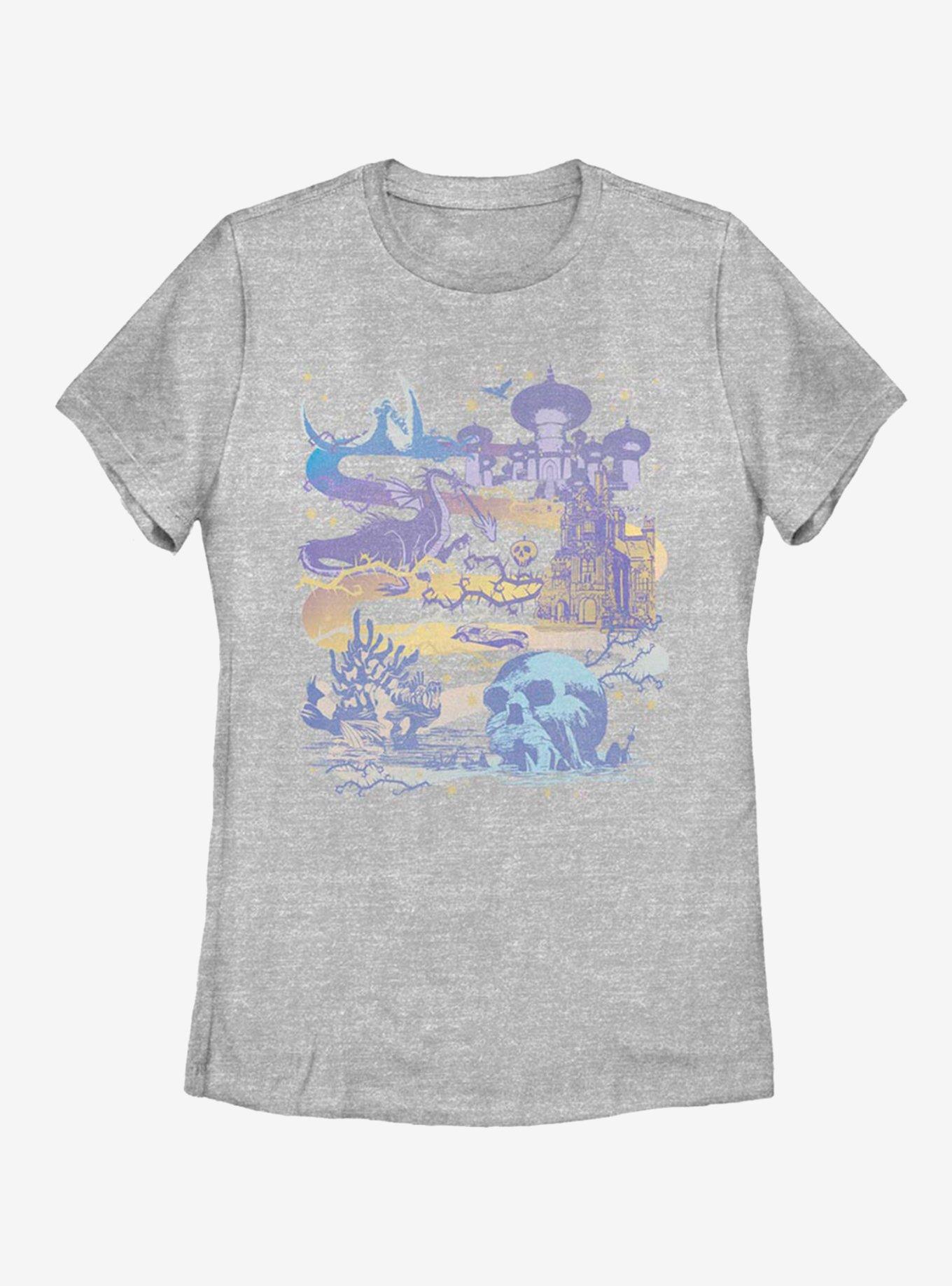 Disney Villains Map Womens T-Shirt, , hi-res