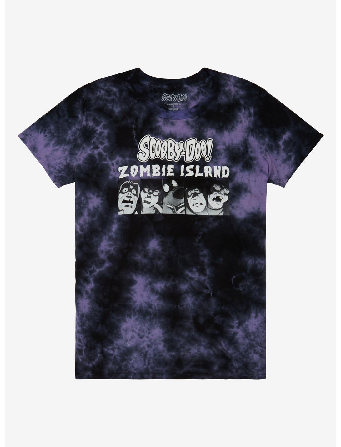 Scooby-Doo Zombie Island Tie-Dye Boyfriend Fit Girls T-Shirt, WHITE, hi-res