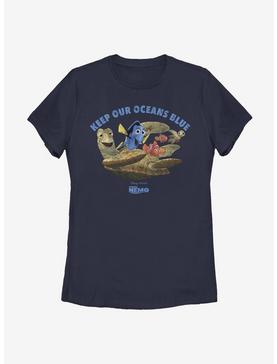 Disney Pixar Finding Nemo Ocean Womens T-Shirt, NAVY, hi-res