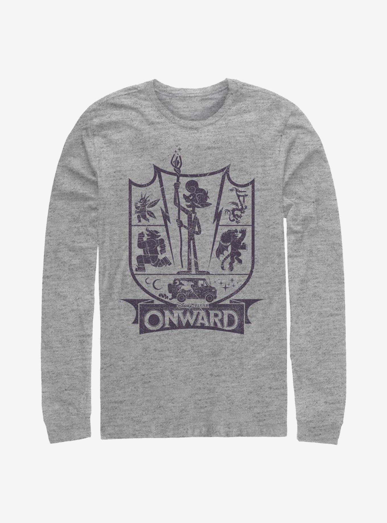 Disney Pixar Onward Charcoal Ian Badge Long-Sleeve T-Shirt, , hi-res