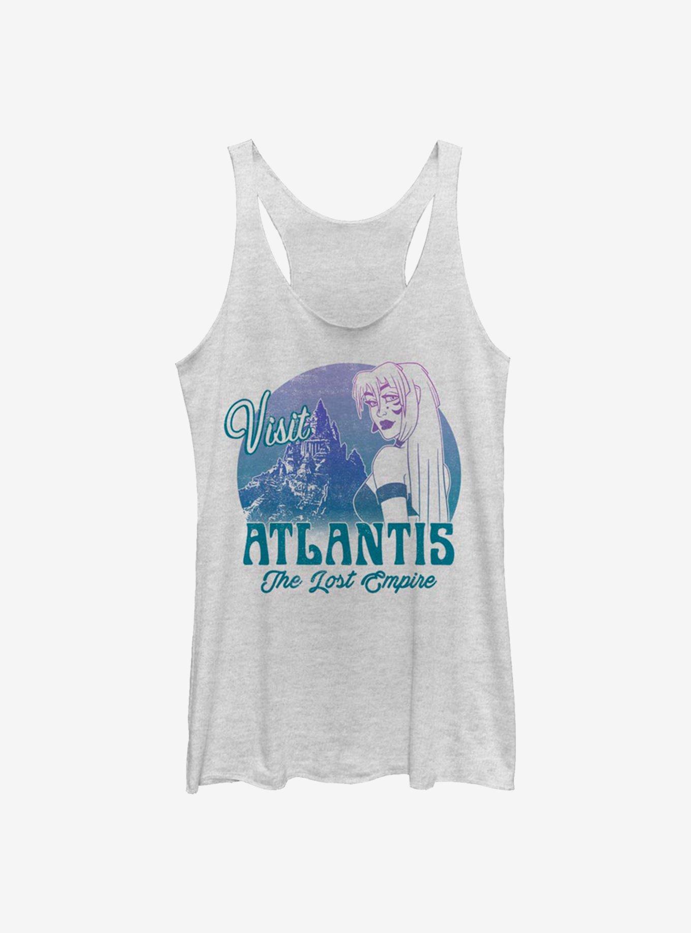 Disney Atlantis Destination Womens Tank Top, WHITE HTR, hi-res