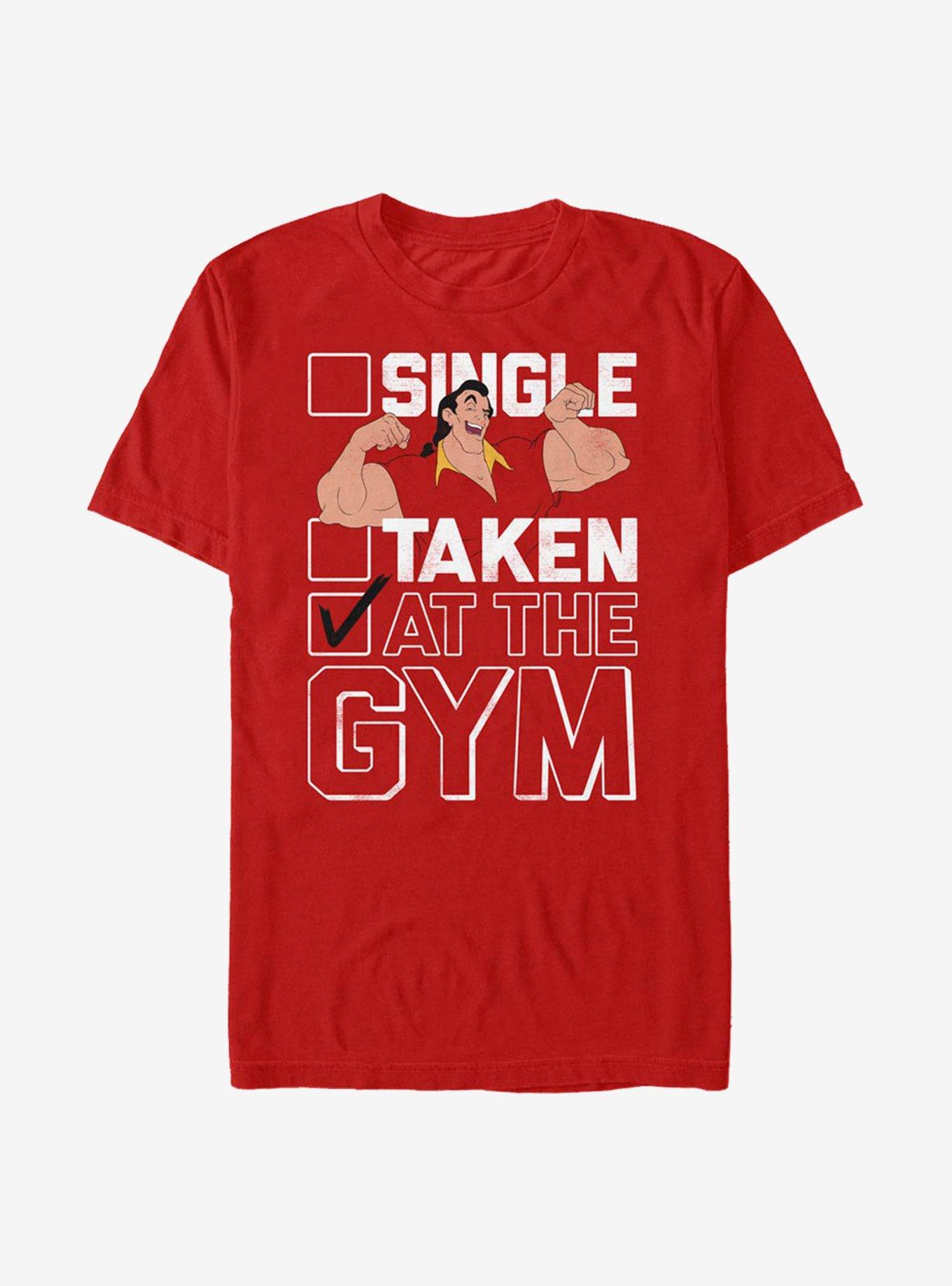 Disney Beauty And The Beast At The Gym T-Shirt, , hi-res