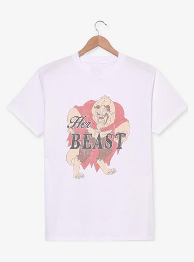 Disney Beauty And The Beast Her Beast T-Shirt - WHITE | BoxLunch
