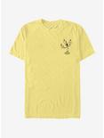 Disney Beauty And The Beast Lumiere Vintage Line T-Shirt, BANANA, hi-res