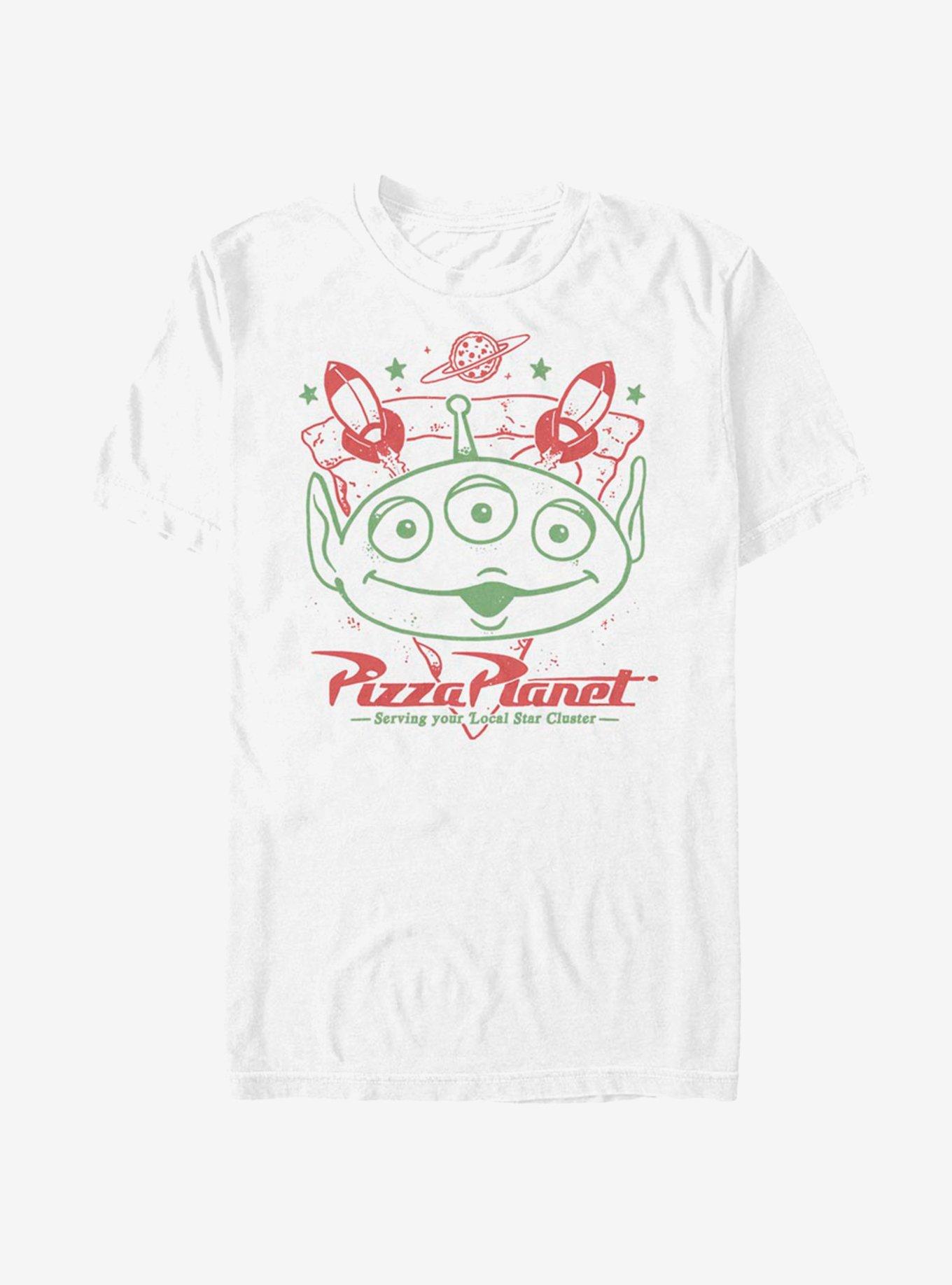 Disney Pixar Toy Story Pizza Planet Custom T-Shirt, WHITE, hi-res