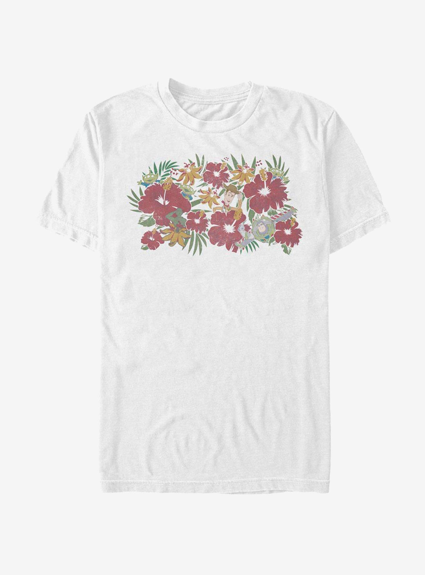 Disney Pixar Toy Story Toy Flowers T-Shirt - WHITE | BoxLunch